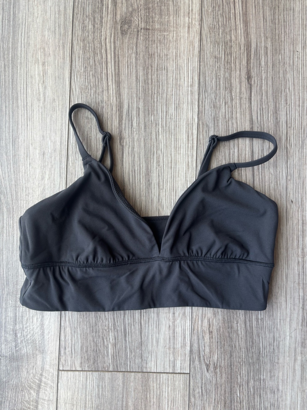 SKIMS Black Bralette with Adjustable Straps